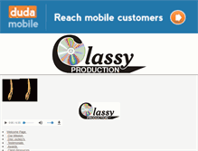 Tablet Screenshot of classyproduction.com